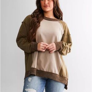 BKE Pieced Pullover with Side Zippers